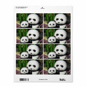 Ueno Zoo Panda Sign Etiket (Full Sheet)
