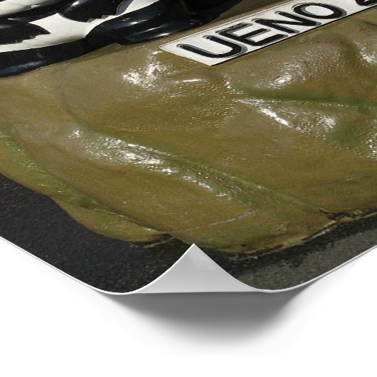 Ueno Zoo Panda Sign Poster (Hoek)