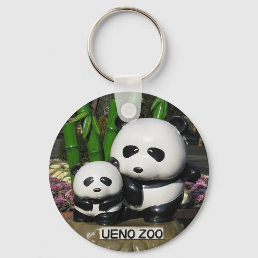 Ueno Zoo Panda Sign Sleutelhanger (Voorkant)