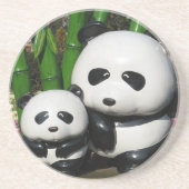 Ueno Zoo Panda Sign Zandsteen Onderzetter (Voorkant)