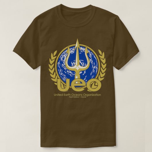 UEO United Earth Oceans Geïnspireerd door SeaQuest T-shirt (Design voorkant)
