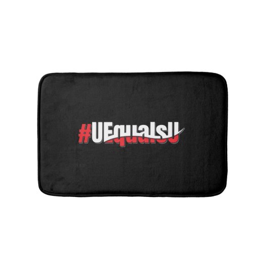 UEqualsU HIV Niet-detecteerbare Kunst Badmat (Voorkant)