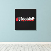 UEqualsU HIV Niet-detecteerbare Kunst Canvas Afdruk (Insitu (Houten vloer))