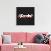 UEqualsU HIV Niet-detecteerbare Kunst Canvas Afdruk (Insitu (Woonkamer))