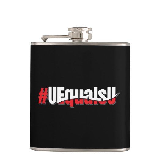 UEqualsU HIV Niet-detecteerbare Kunst Heupfles (Voorkant)