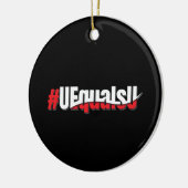 UEqualsU HIV Niet-detecteerbare Kunst Keramisch Ornament (Links)