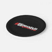 UEqualsU HIV Niet-detecteerbare Kunst Papieren Bordje (Gekanteld)