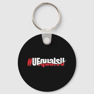 UEqualsU HIV Niet-detecteerbare Kunst Sleutelhanger