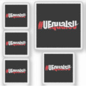 UEqualsU HIV Niet-detecteerbare Kunst Sticker (Voorkant)