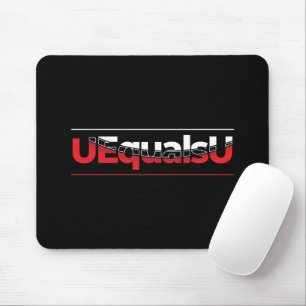 UEqualsU HIV Niet-detecteerbare Typografie Art Muismat
