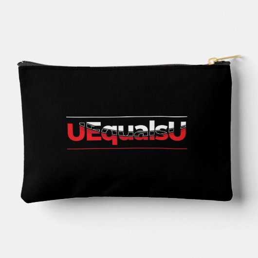 UEqualsU HIV Ondetecteerbaar Typografie Kunst Etui (Achterkant)