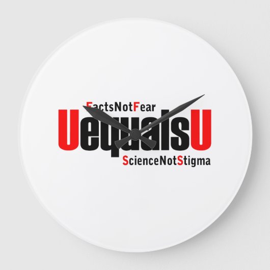 UEqualsU HIV Science Not Stigma Grote Klok (Voorkant)
