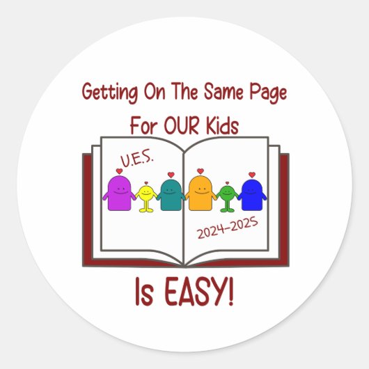 UES Personeel Stickers (een pagina van 20 stickers (Voorkant)