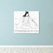 Uesugi Kenshin Canvas Afdruk (Insitu (Houten vloer))