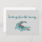 UF Briefkaart/Greetings uit de moeras Briefkaart (Voorkant / Achterkant)