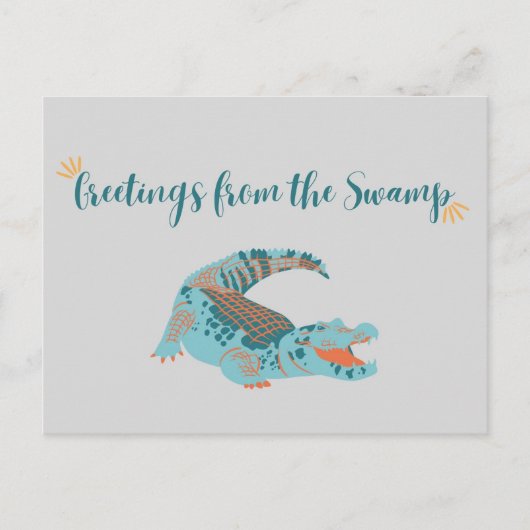UF Briefkaart/Greetings uit de moeras Briefkaart (Voorkant)