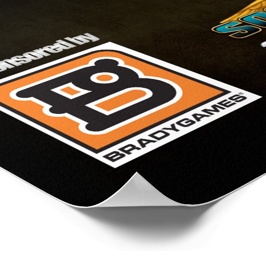  UF zwart Poster (Hoek)