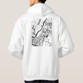 Ufa Russia City Map Hoodie (Achterkant)
