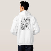 Ufa Russia City Map Hoodie (Achterkant volledig)