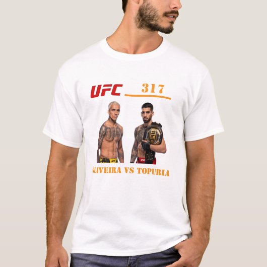 UFC 317, Oliveria vs Topuria T-shirt (Voorkant)