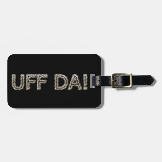 UFF DA. BAGAGELABEL (Voorkant horizontaal)