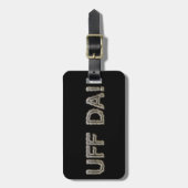 UFF DA. BAGAGELABEL (Voorkant verticaal)