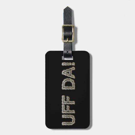 UFF DA. BAGAGELABEL (Voorkant verticaal)