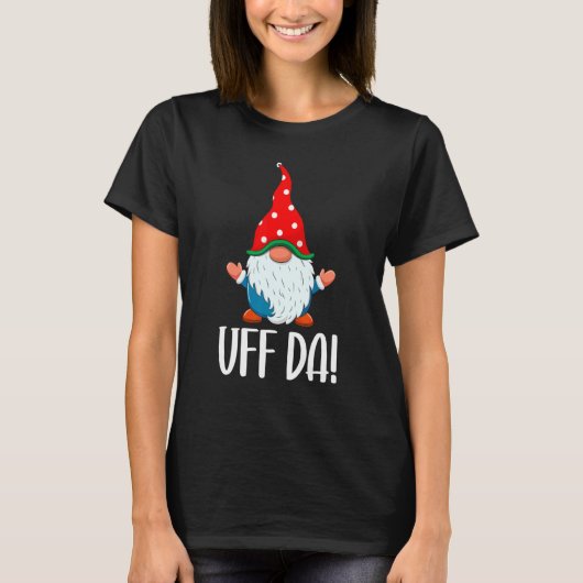 Uff Da Cute Swedish Gnome kerst Matchin T-shirt (Voorkant)