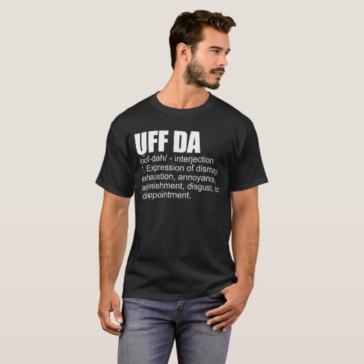 UFF DA Definitie Noors Scandinavisch Viking T-shirt (Voorkant volledig)