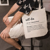 Uff Da Definition Norway Funny Norwegian Gift Tote Bag