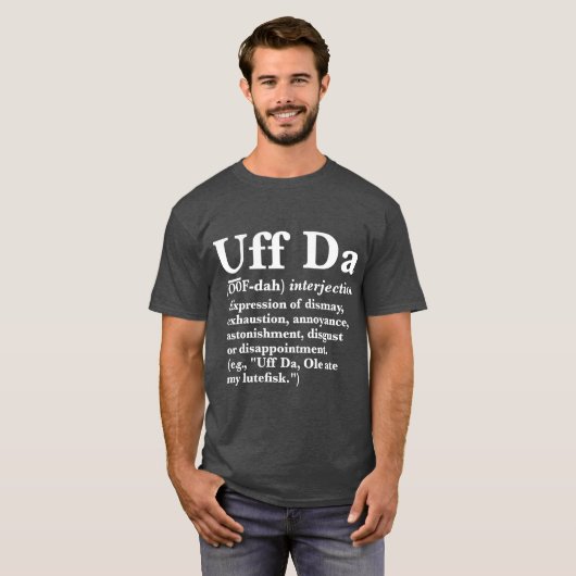 Uff Da Definition T-shirt (Voorkant volledig)
