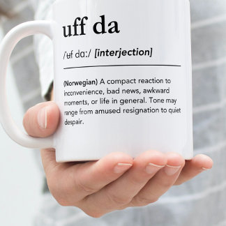 Uff Da Funny Norwegian Heritage Gift Norway Koffiemok