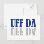 UFF DA Funny Scandinavian Briefkaart (Voorkant / Achterkant)