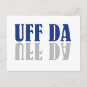 UFF DA Funny Scandinavian Briefkaart (Voorkant)