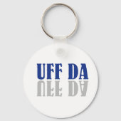 UFF DA Funny Scandinavian Sleutelhanger (Voorkant)