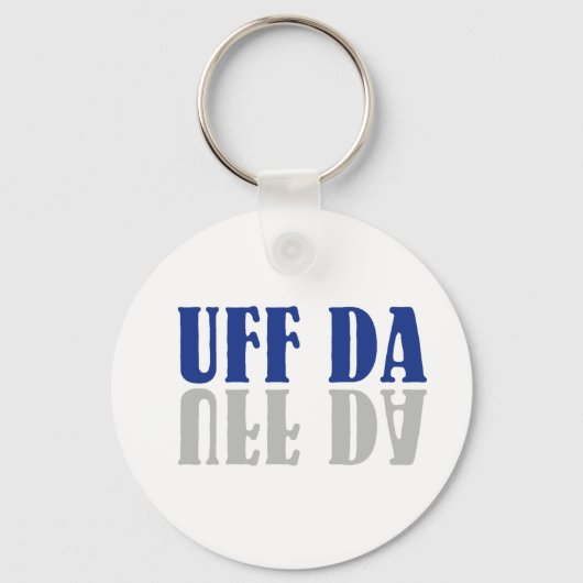 UFF DA Funny Scandinavian Sleutelhanger (Voorkant)