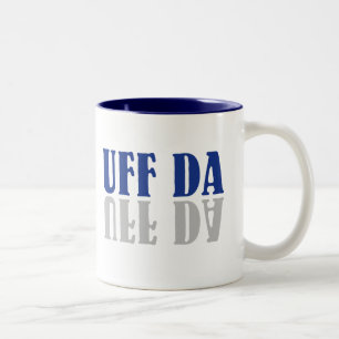 UFF DA Funny Scandinavisch Zweeds Tweekleurige Koffiemok