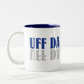 UFF DA Funny Scandinavisch Zweeds Tweekleurige Koffiemok (Links)