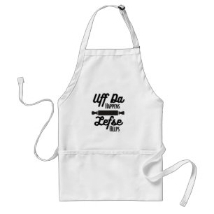 Uff Da gebeurt, Lefse helpt Apron Standaard Schort