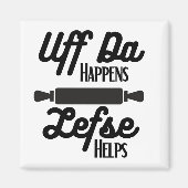 Uff Da gebeurt, Lefse helpt Magnet (Voorkant)