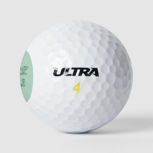 Uff da! golfballen (Logo)