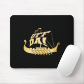 Uff Da! Het oude Vikingschip - Funny Midwest Boati Muismat (Met muis)