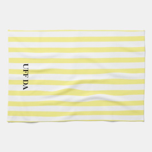 Uff Da Lemon Yellow Kitchen Towels Theedoek (Horizontaal)