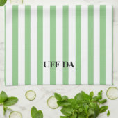 Uff Da Light Green Kitchen Towelen Theedoek (Gevouwen)