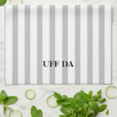 Uff Da Light Grey Kitchen Towelen Theedoek (Gevouwen)