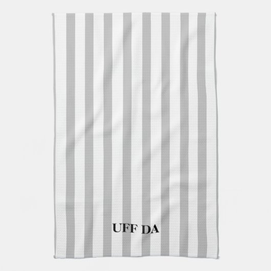 Uff Da Light Grey Kitchen Towelen Theedoek (Verticaal)