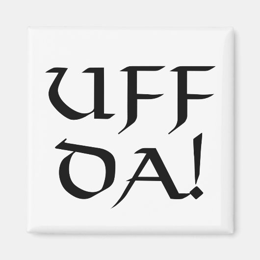 Uff Da. Magneet (Voorkant)