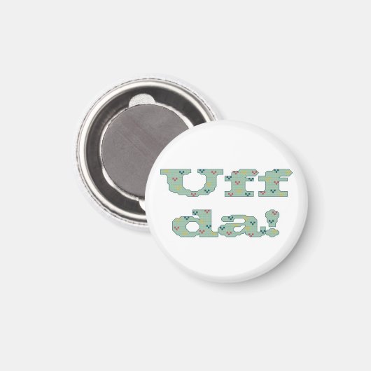 Uff da! magneet (Voorkant / Achterkant)