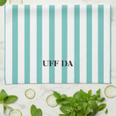 Uff Da Mint Groene Keukenhanddoeken (Gevouwen)