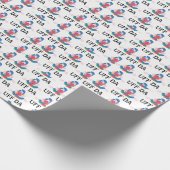 UFF DA moderne rosepainting Cadeaupapier (Hoek)